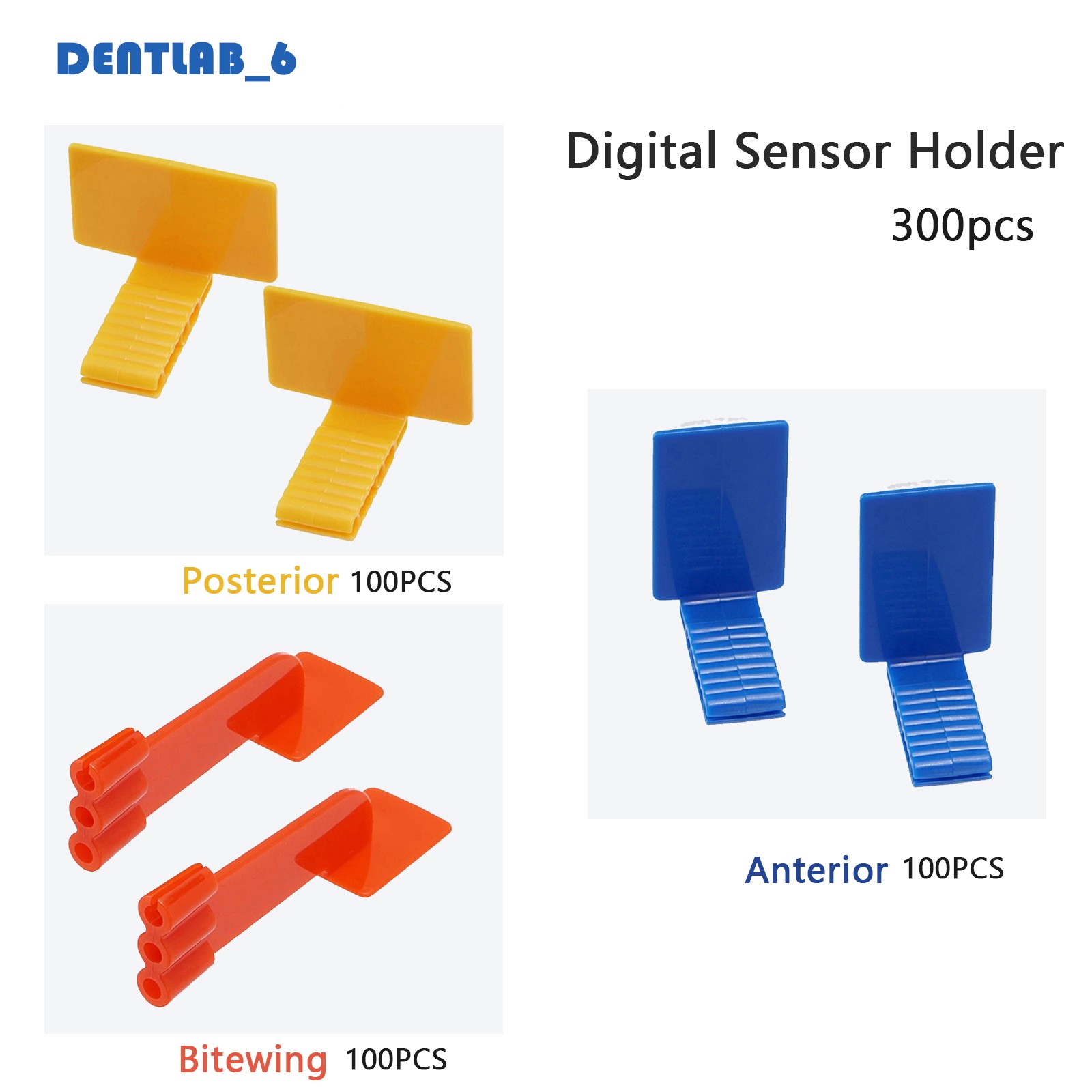 300pcs Dental X-Ray Sensor Holder X-Ray Positioning self-adhesive Bite block