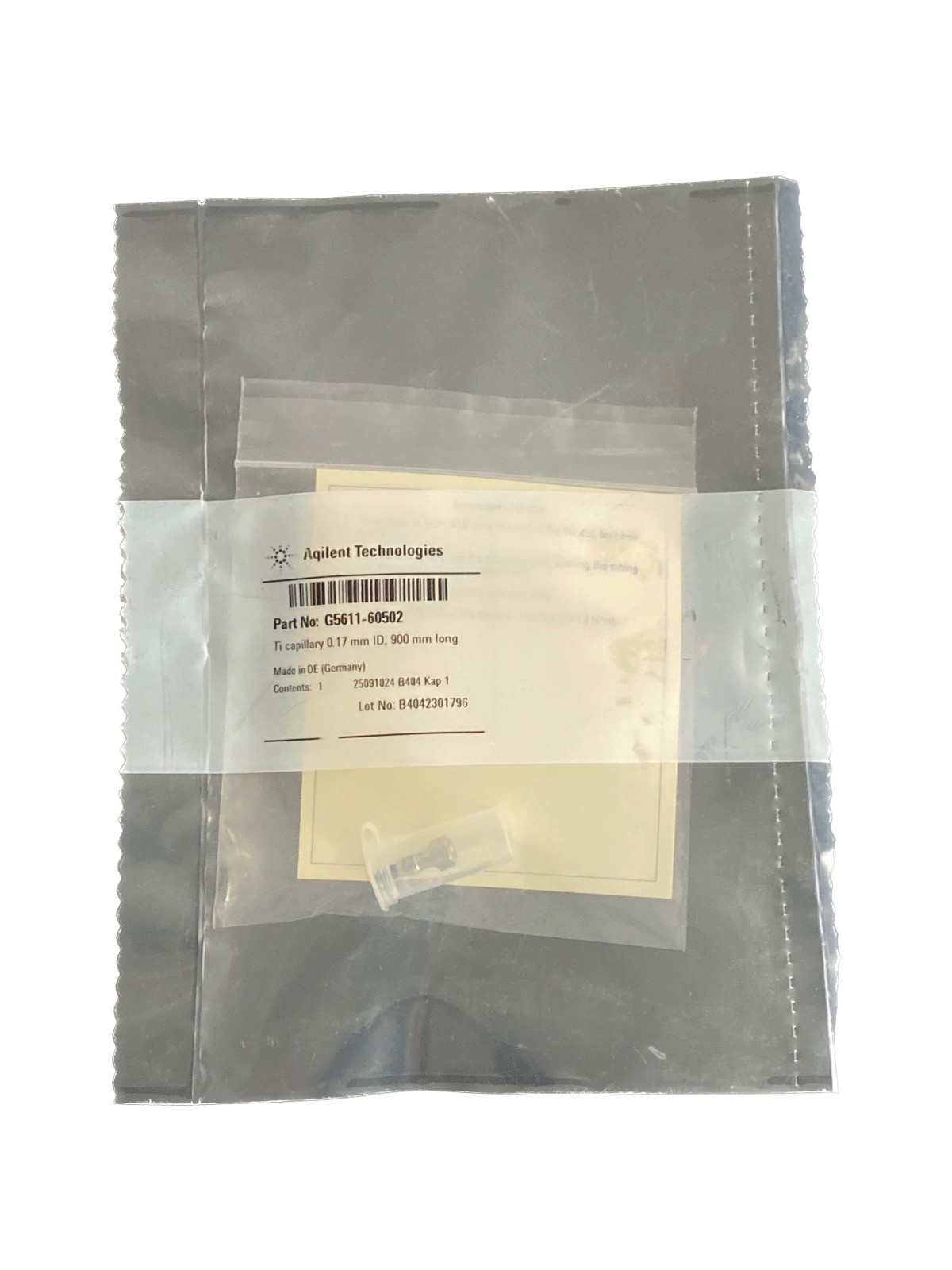 AGILENT HPLC Titanium Capillary 0.17mm x 900mm 1260 Infinity G5611-60502