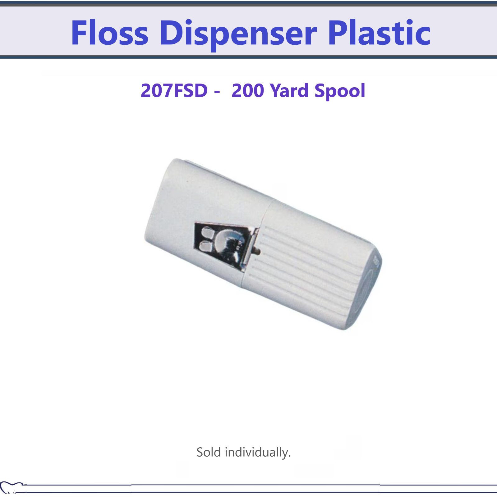 REACH® Mint Waxed Floss Refill 200 yds, Professional Floss Dispenser Mint 1-3/Bx