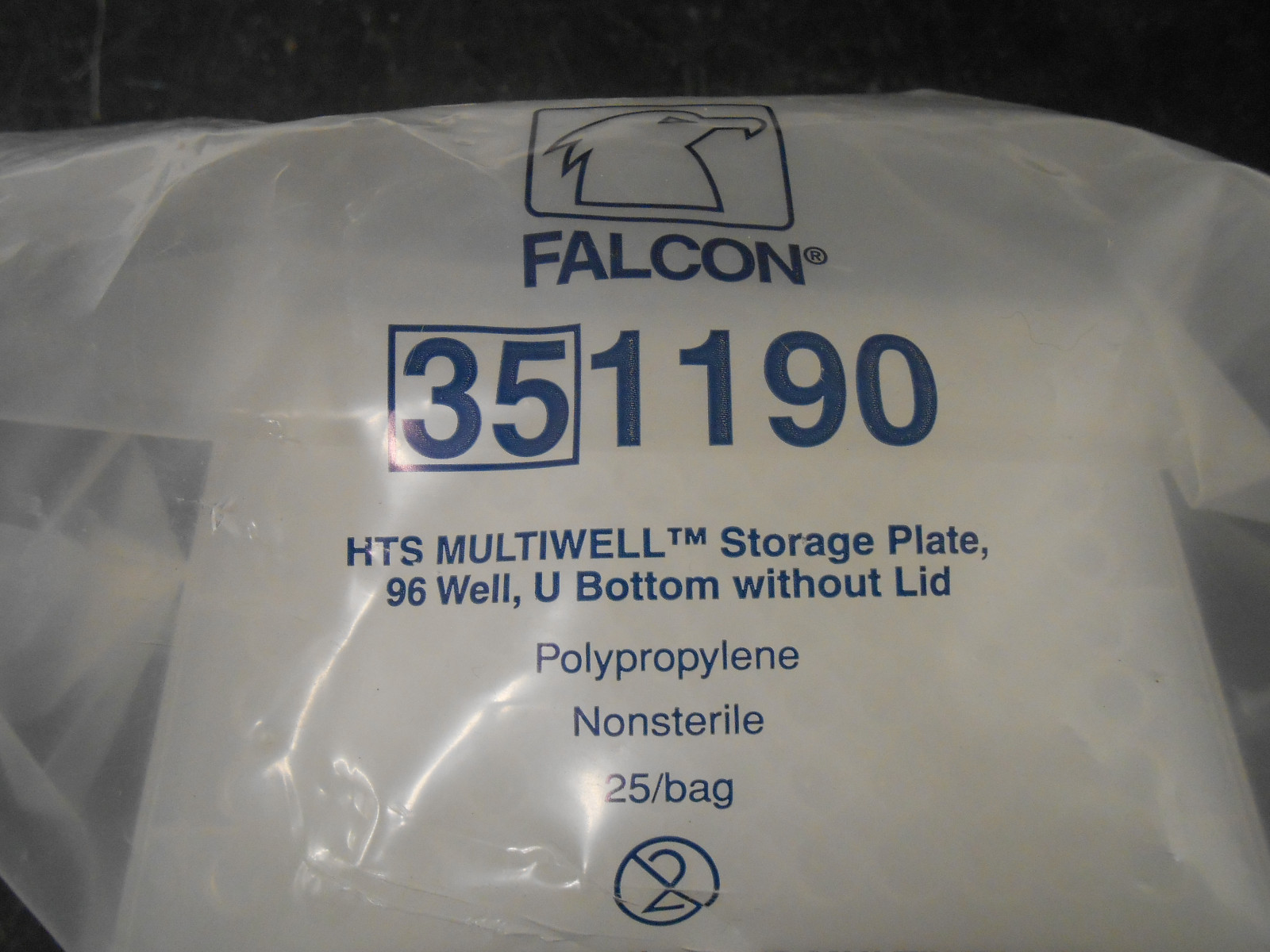 LOT OF 15 FALCON #351190 MULTIWELL LIBRARY STORAGE PLATE & LID 340µl 96-WELL