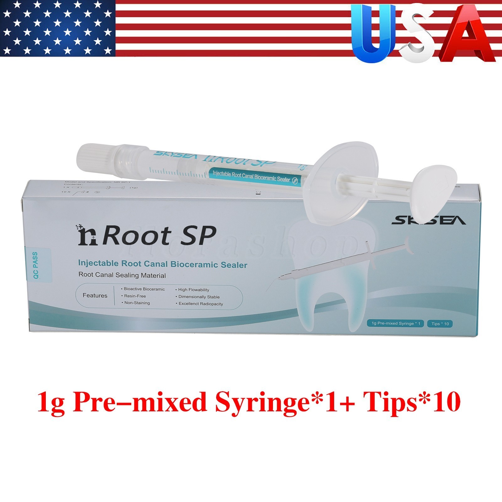 BC Sealer Bioceramic Root Canal Sealing bioceramic sealer SP 1g Syringe 10 Tips