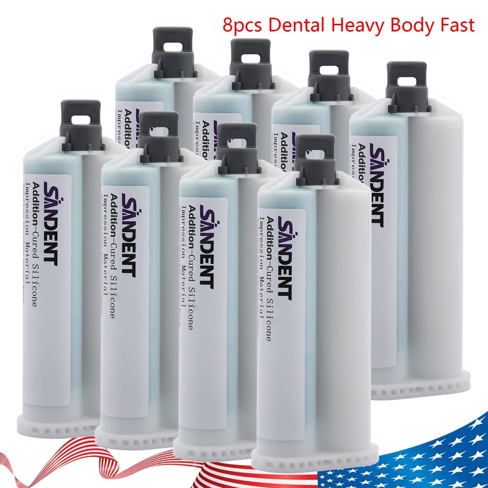 Heavy Body Fast Set, Dental Impression Material 50mL Cartridge 1-10X