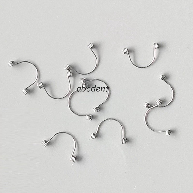 100pc Dental Torquing Torque Spring Wire Single Ortho Curved Small/Medium/Large