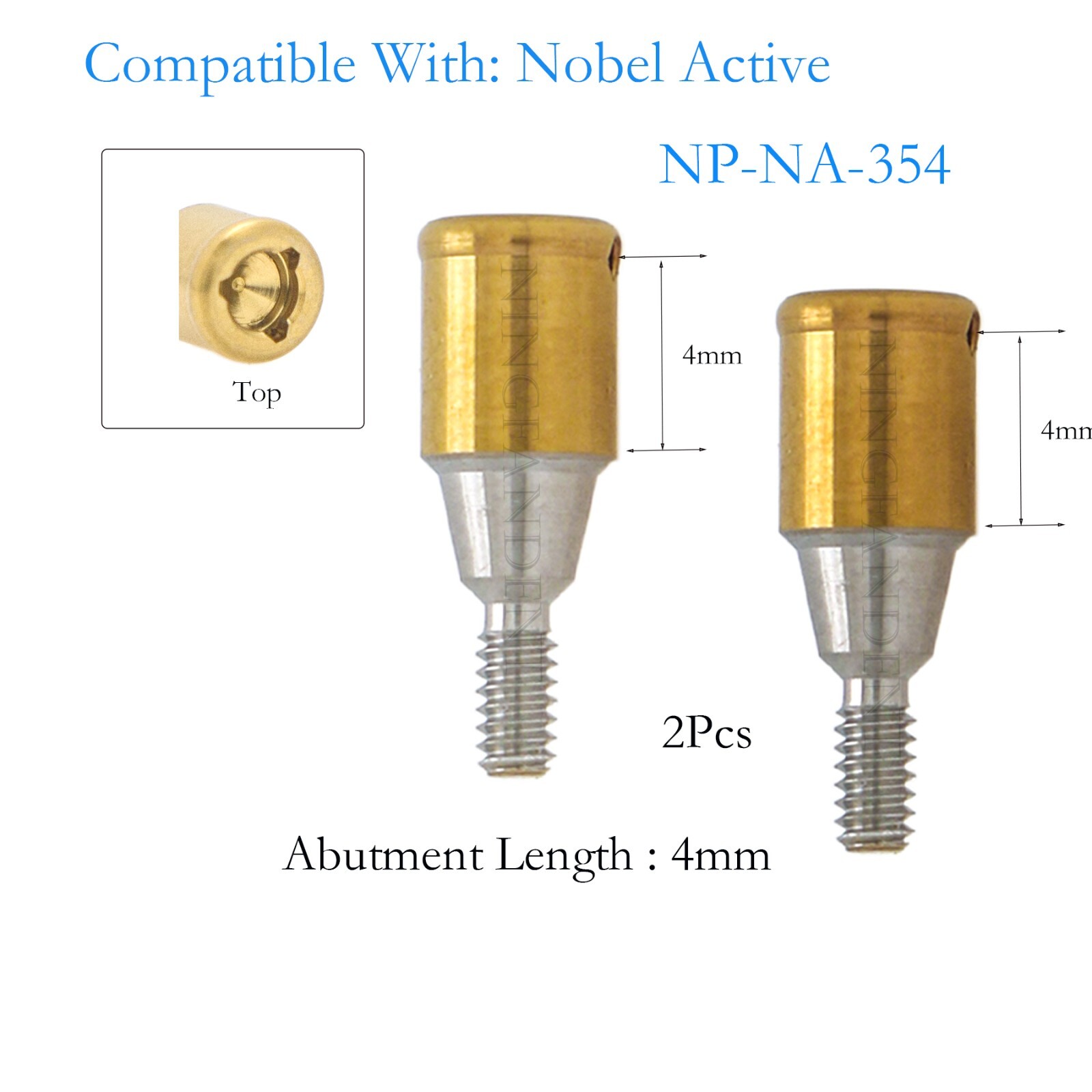 For Nobel active Implant Locator Abutment Screw 3.5mm NP