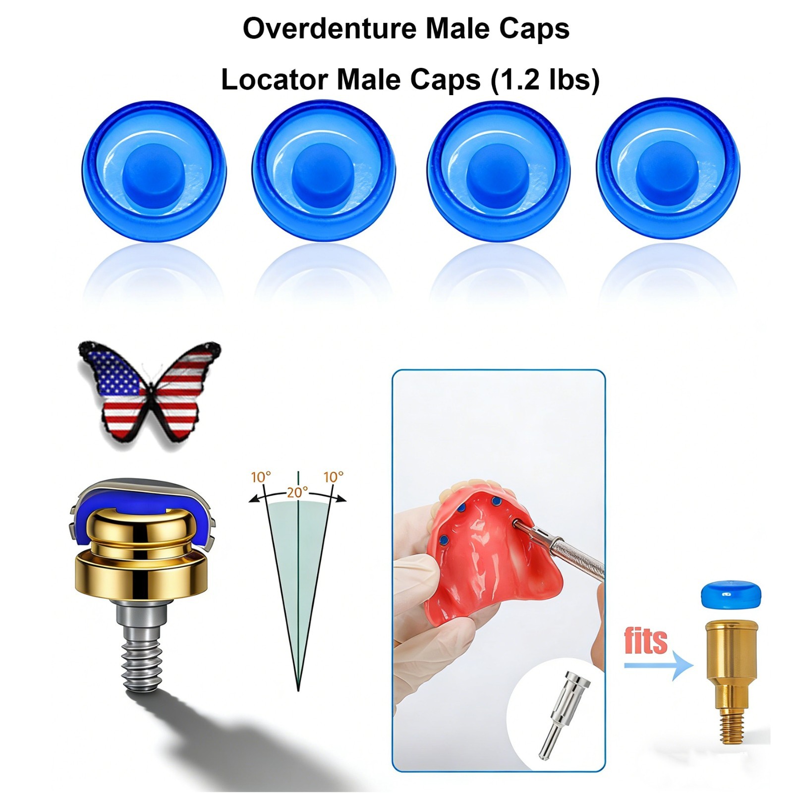 US Fit Hiossen ET / Osstem TS Dental Titanium Abutments & Restorative Components