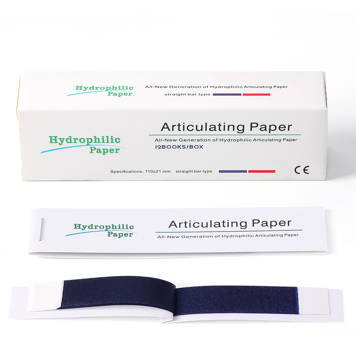 AZDENT Dental Articulating Paper Double Sided Articulating Strips Blue/Red