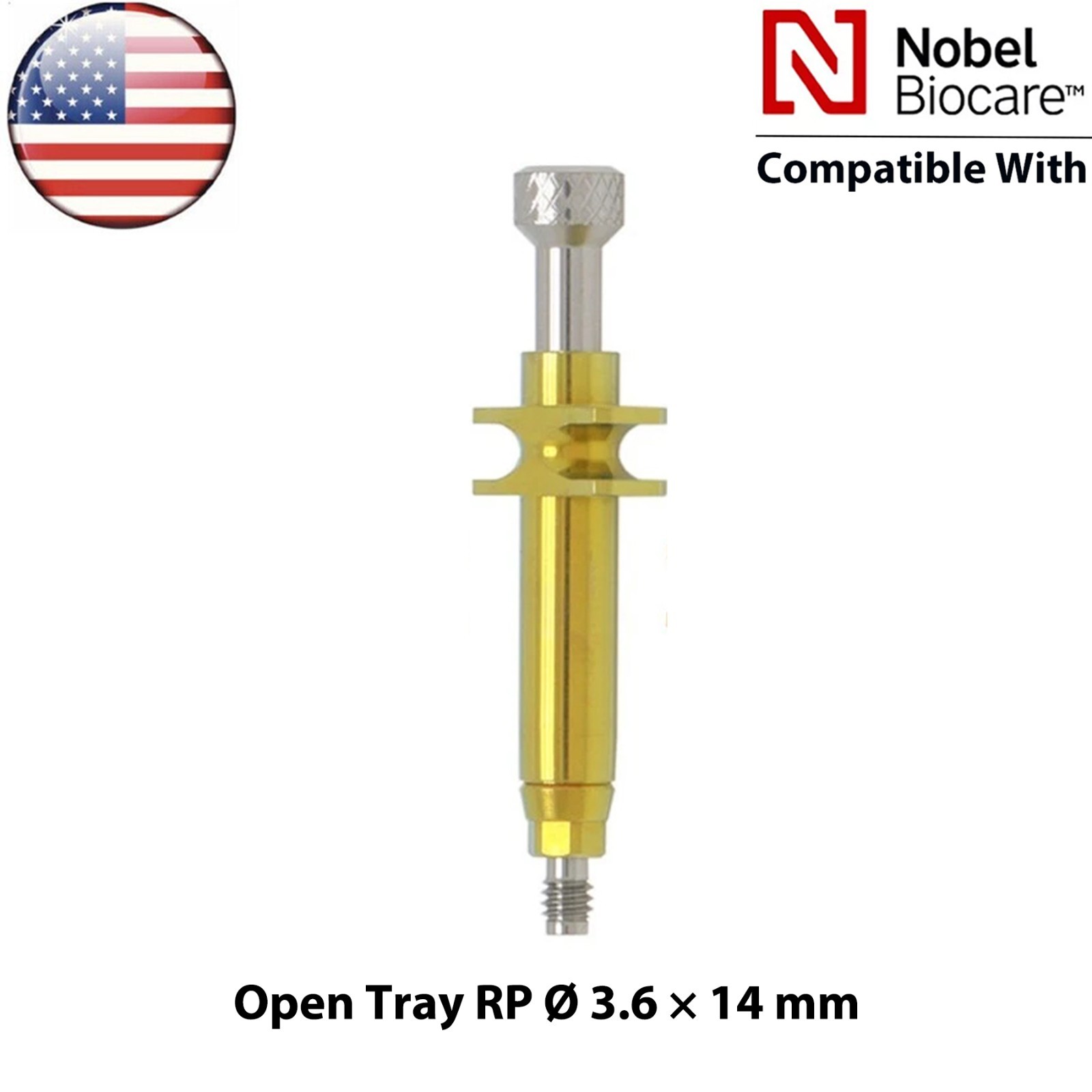 US For Nobel Biocare Active Dental Impression Transfer Coping Open Tray NP/RP