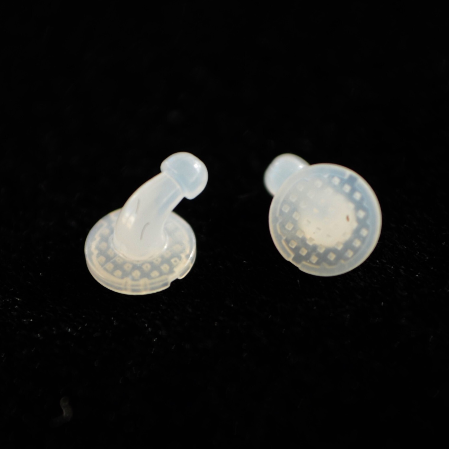 J&J Ortho™ Orthodontic White Ceramic Bondable Button with Hook (10/pk)