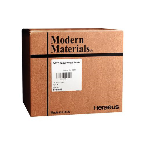 Kulzer 50046972 O-67 Modern Materials Snow White Model Orthodontic Stone 25 Lb