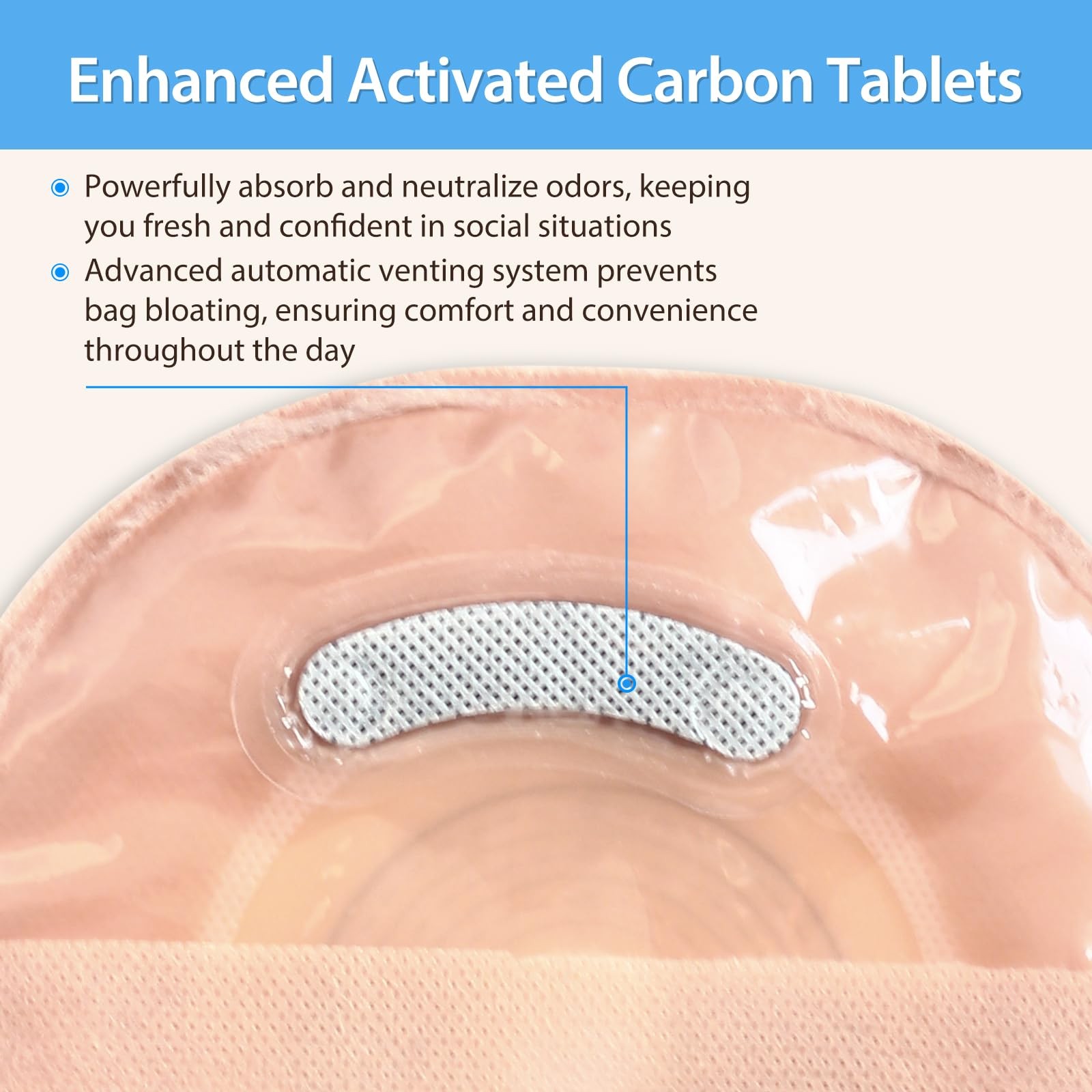 100 PCS Colostomy Bags, One Piece Ostomy Drainable Pouches with 100pcs