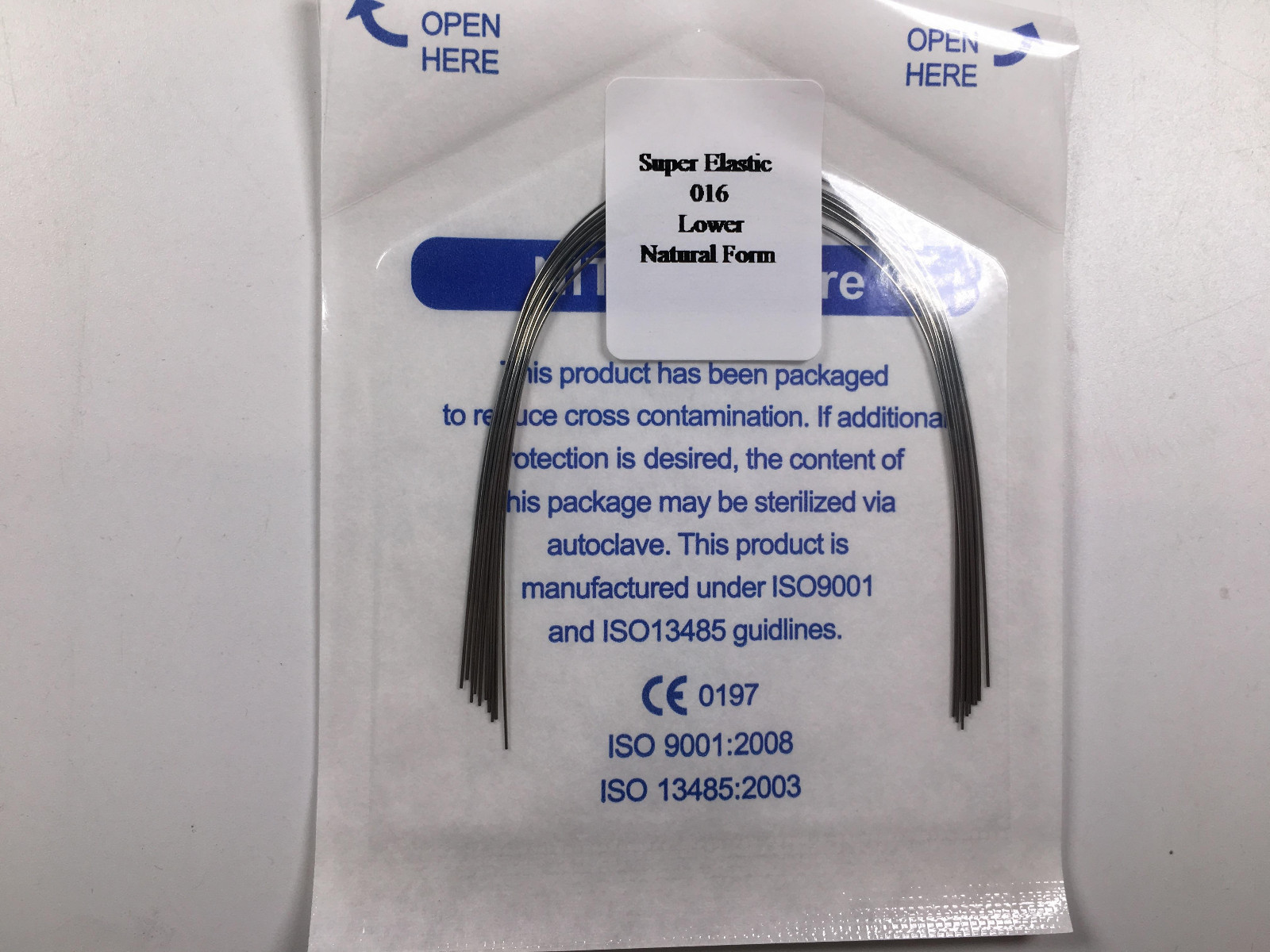 10*Dental Ortho Natural Wires Brackets Super Elastic Round Arch Wire 12/14/16/18
