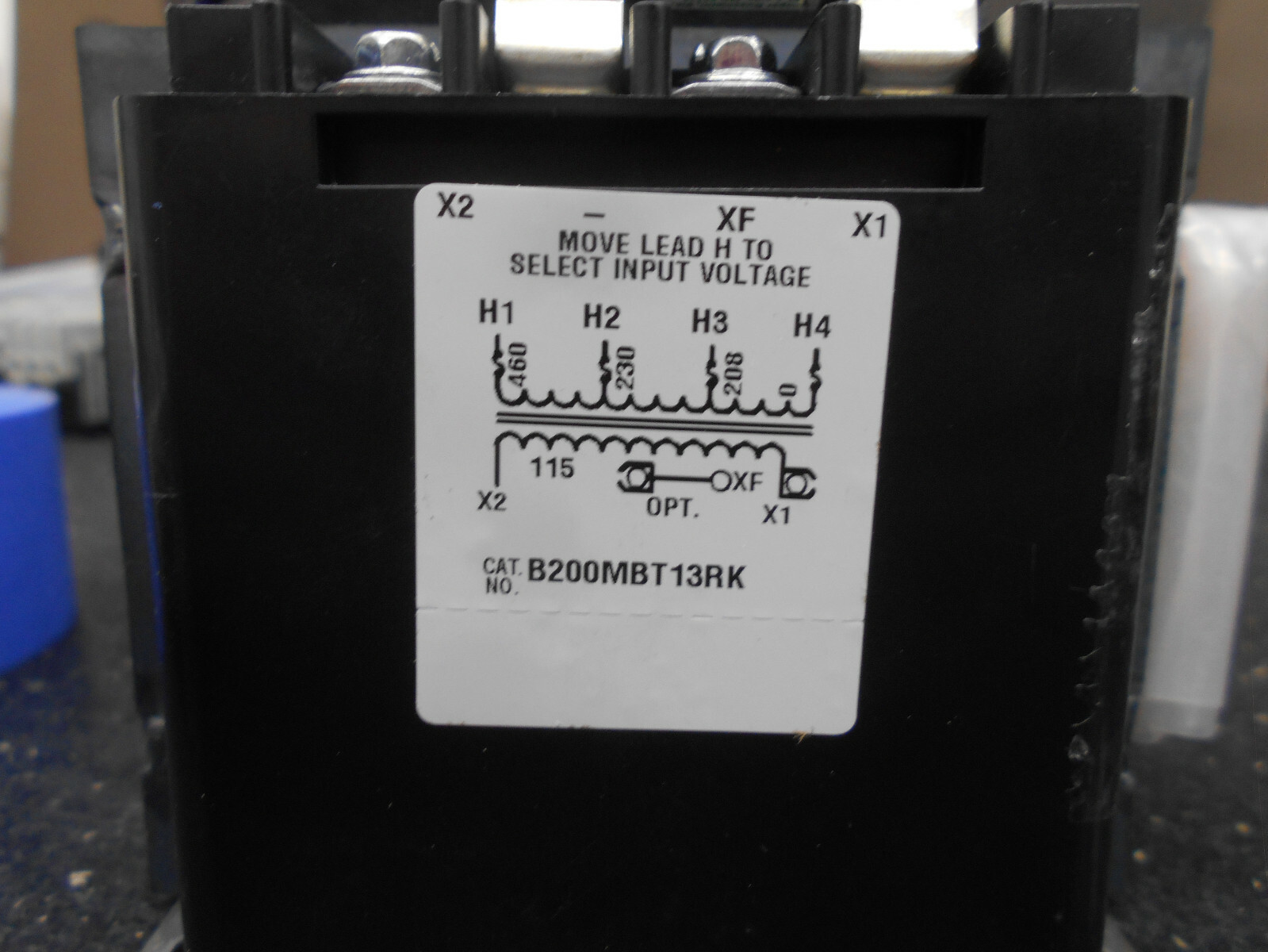 MICRON B200MBT13RK 200VA 50/60Hz IMPERVITRAN ELECTRIC CONTROL TRANSFORMER