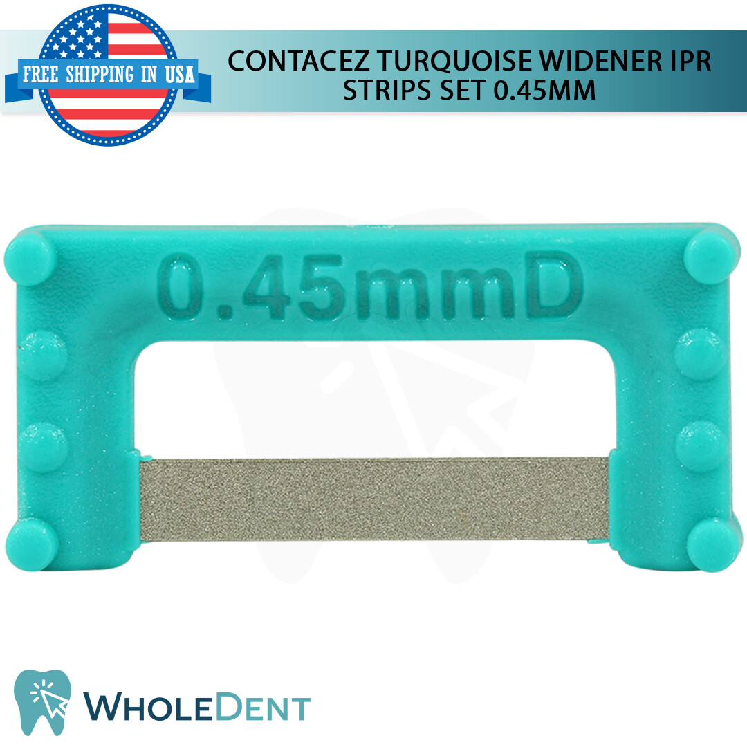 ContacEZ Turquoise Widener IPR Plus 8 Strips Orthodontic Interproximal Reduction