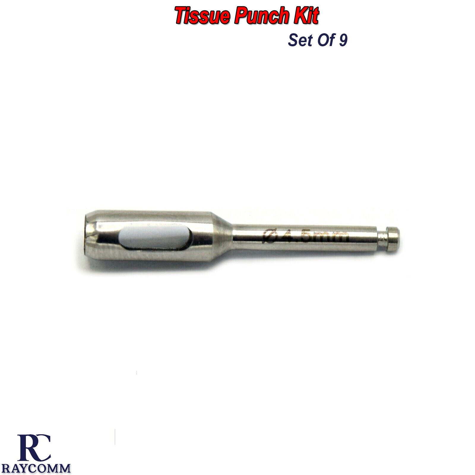 Dental Implant Tissue Punch Kit Set Of 9-PCS Surgical Surgery Instruments CE