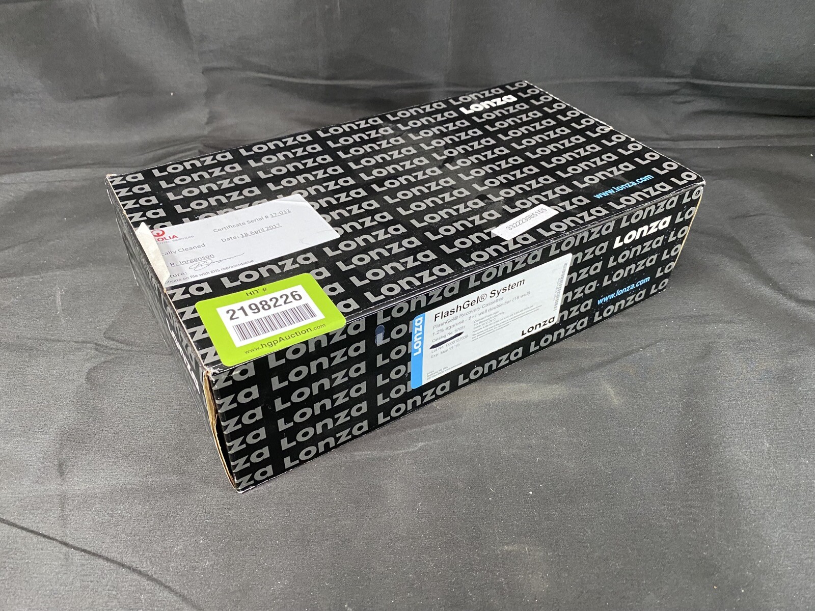 LONZA FlashGel System Recovery Cassettes 1.2% Agarose 57051 (7/pk)