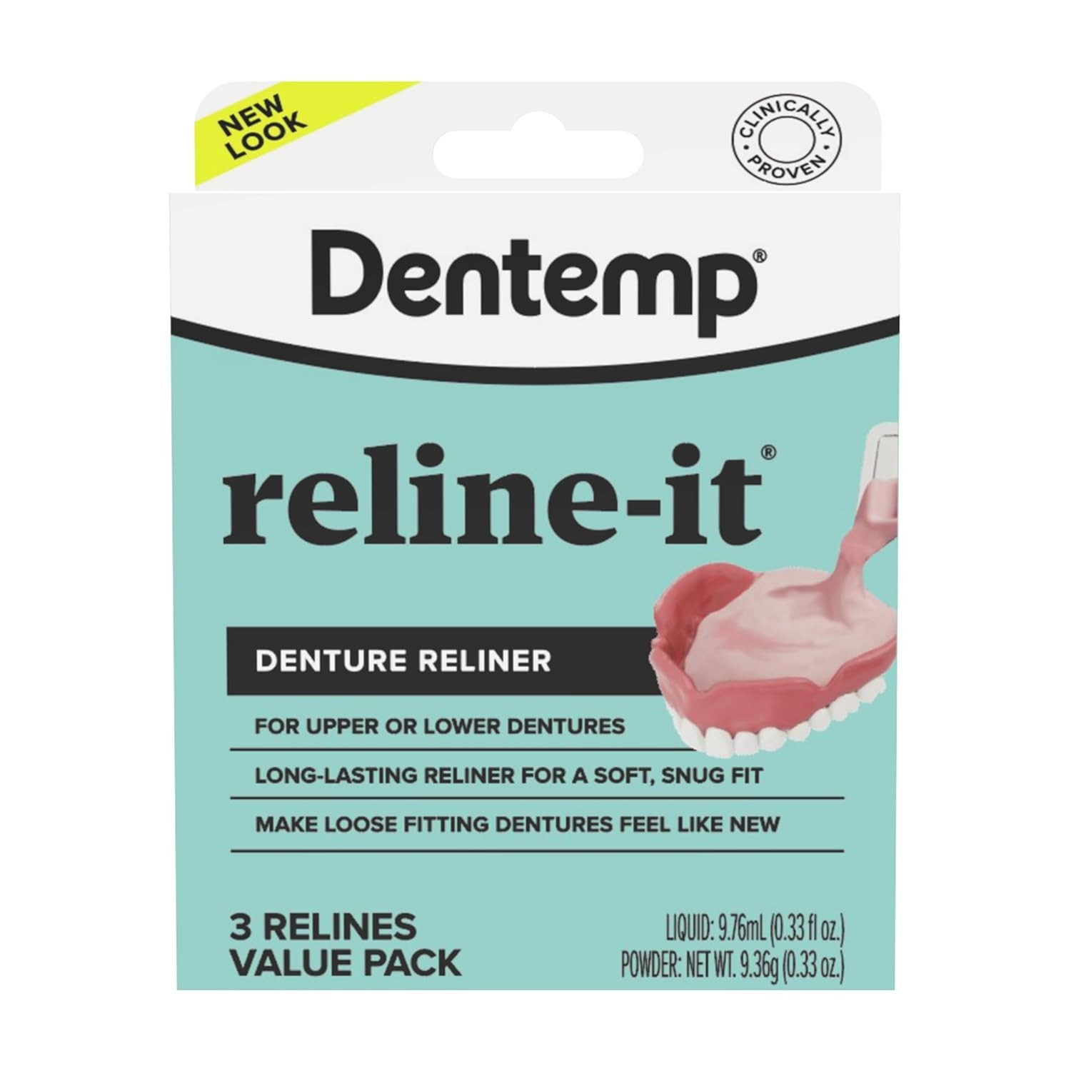 Denture Reline Kit – 3 Relines for Quick, Easy Re-Fitting & Confidence