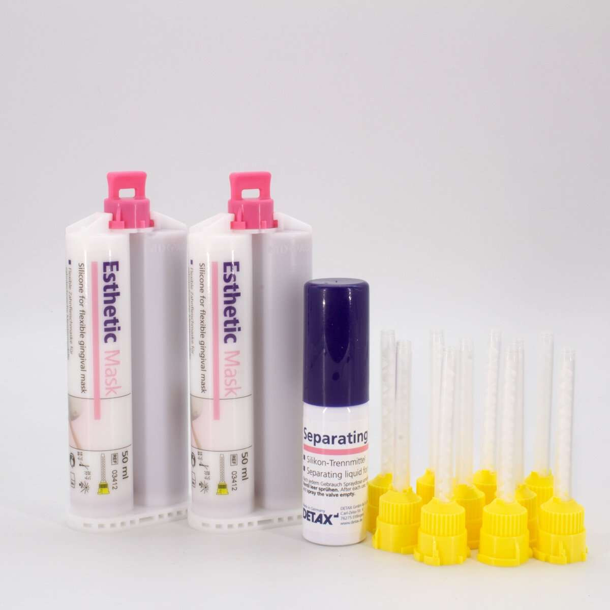 Detax Esthetic Mask Automix Flexible A Silicone Based for Gingival Masks 2x50ml