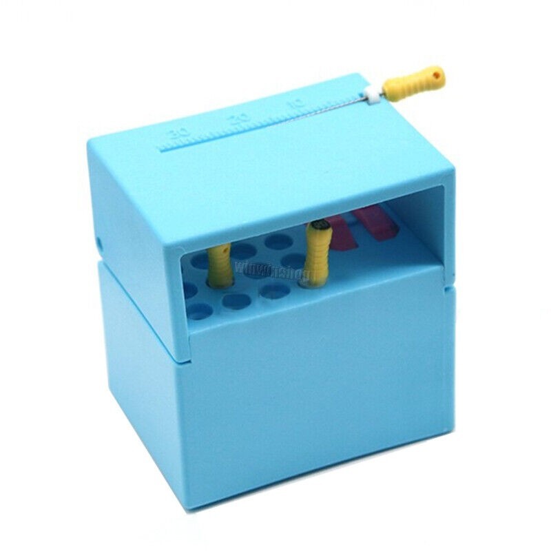 Dental 20 Holes Endo Files Holder Memory Autoclavable Endodontic Ruler Organizer