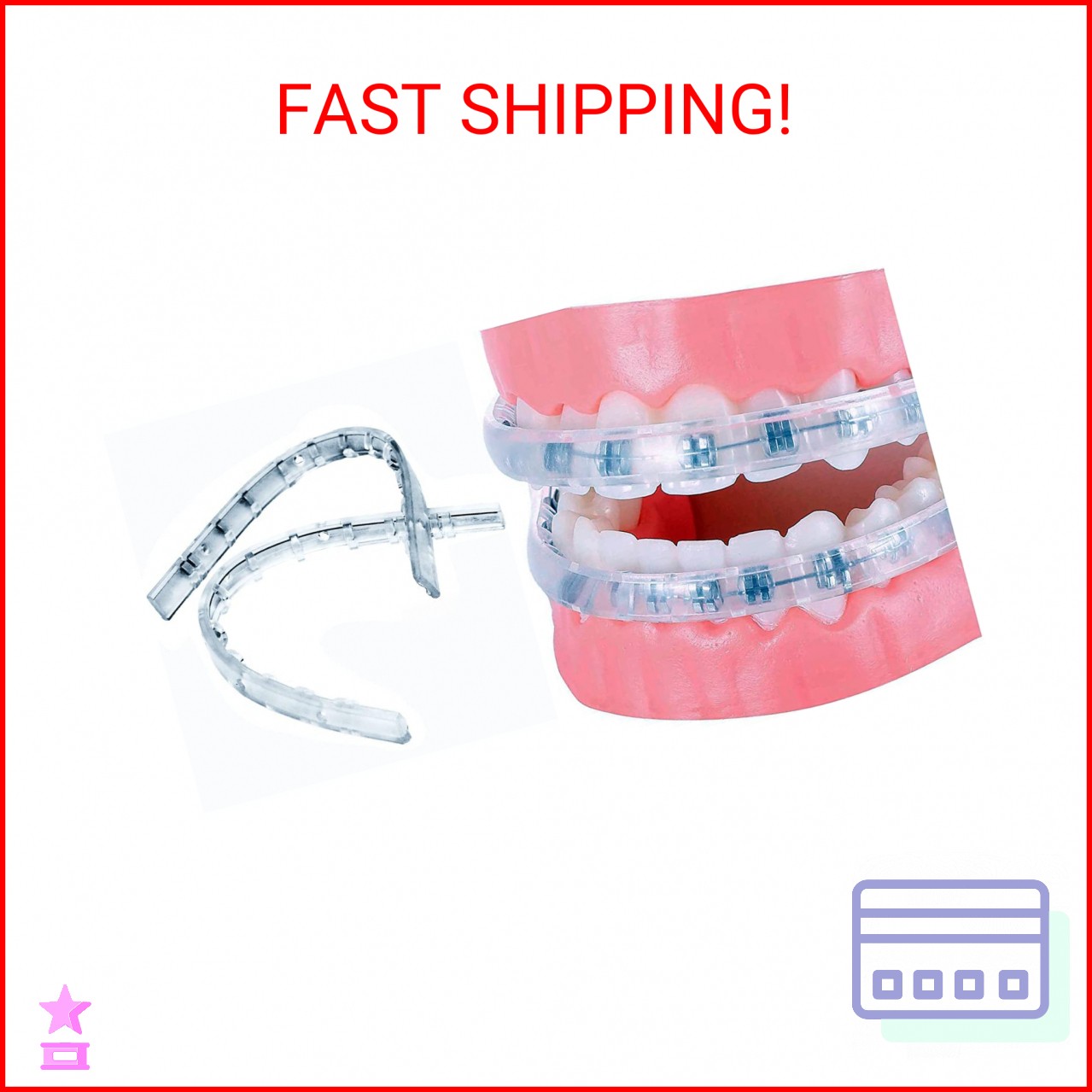 Comfort Cover for Braces, Lip Protector Mouth Guard Lip Cushion Teeth Shield Bum