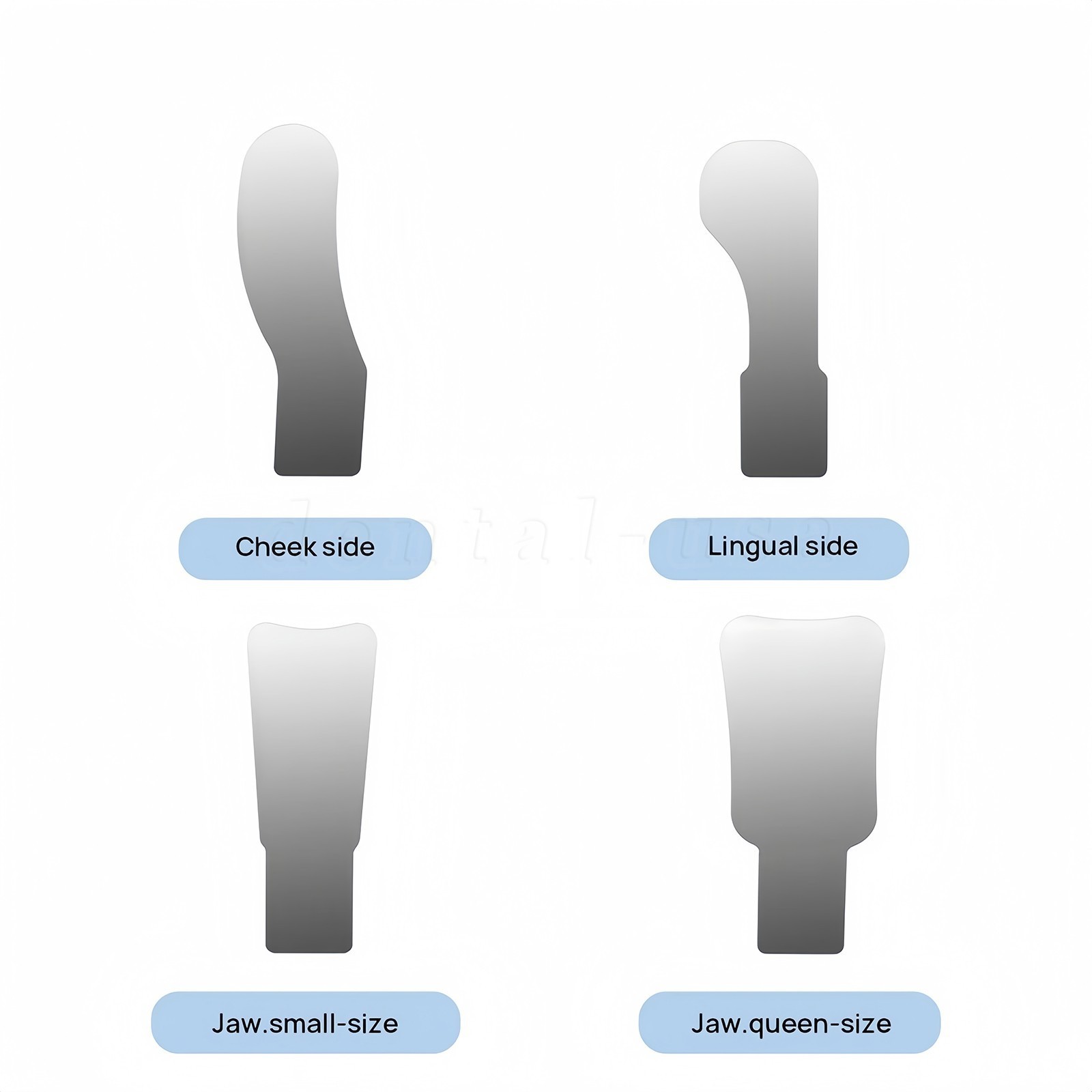 Dental Occlusal Mirror Fog Free LED Intra Oral Photo System 4 Mirrors Defogging