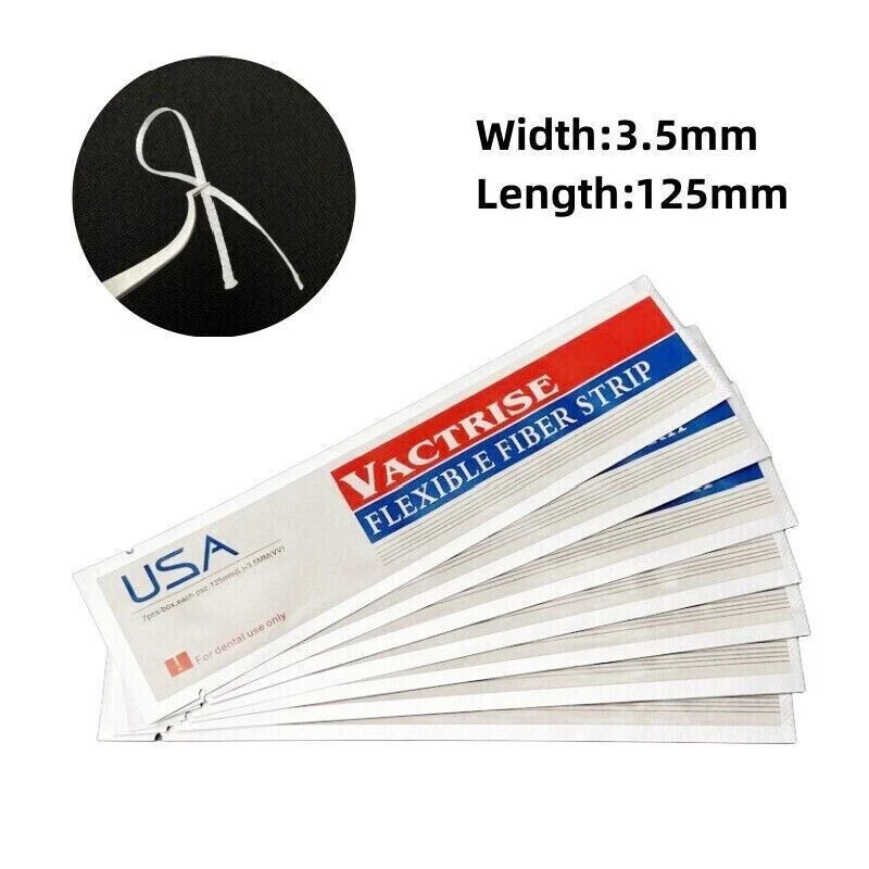 5 Box Dental Light Cure Flexible Glass Fiber Splint Composite Bonding Strip Tool