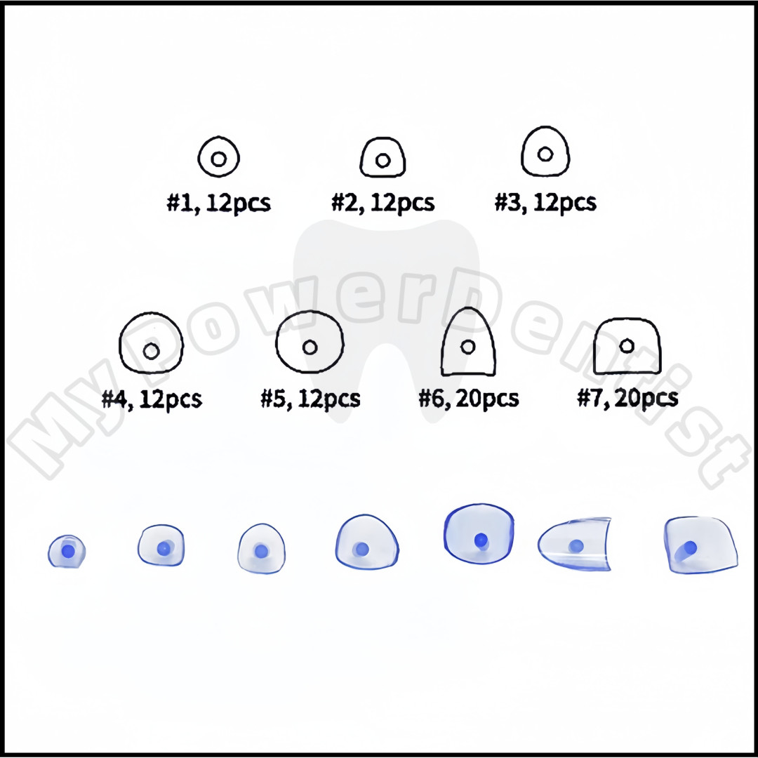 Composite Gingival Retractor Matrices-Dental Cervical Matrix Blue Transparent