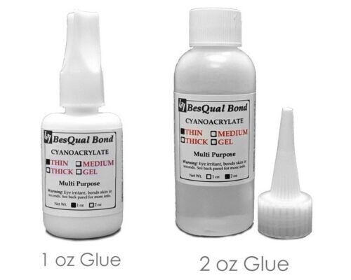Super Adhesive Glue Dental Lab Cyanoacrylates Thin for Plastics 1oz or 2oz