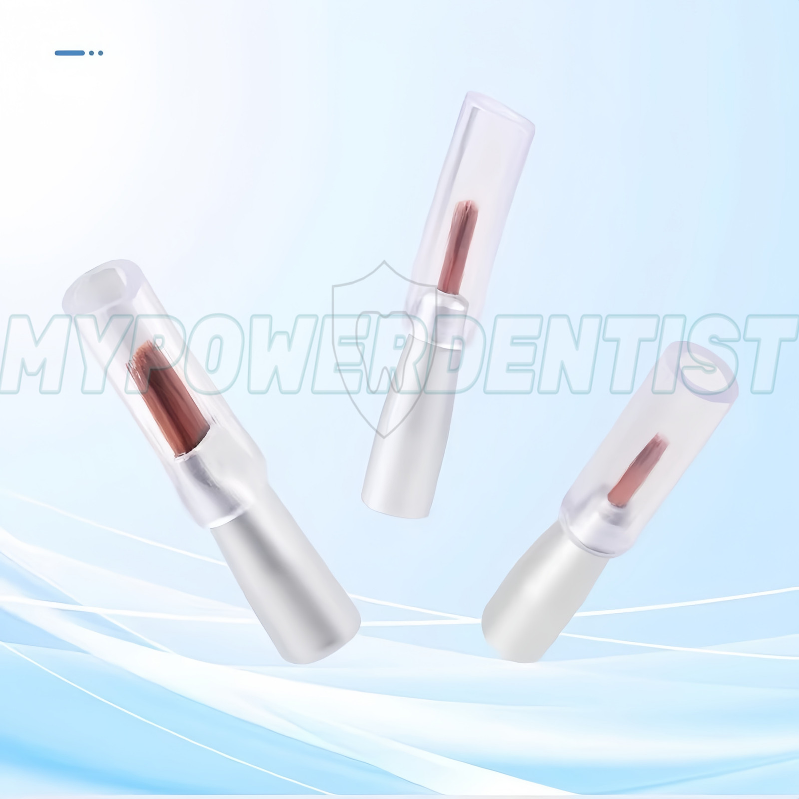 1Box Dental Resin Brush Pen Mini Micro Replaceable Brushes Head Straight/Curved