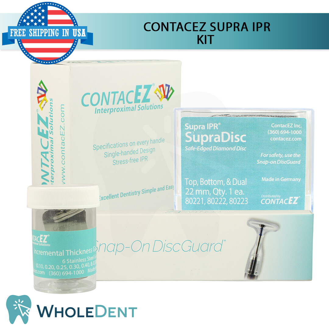 ContacEZ Supra IPR Kit Orthodontic Interproximal Reduction Disc Strips Tray