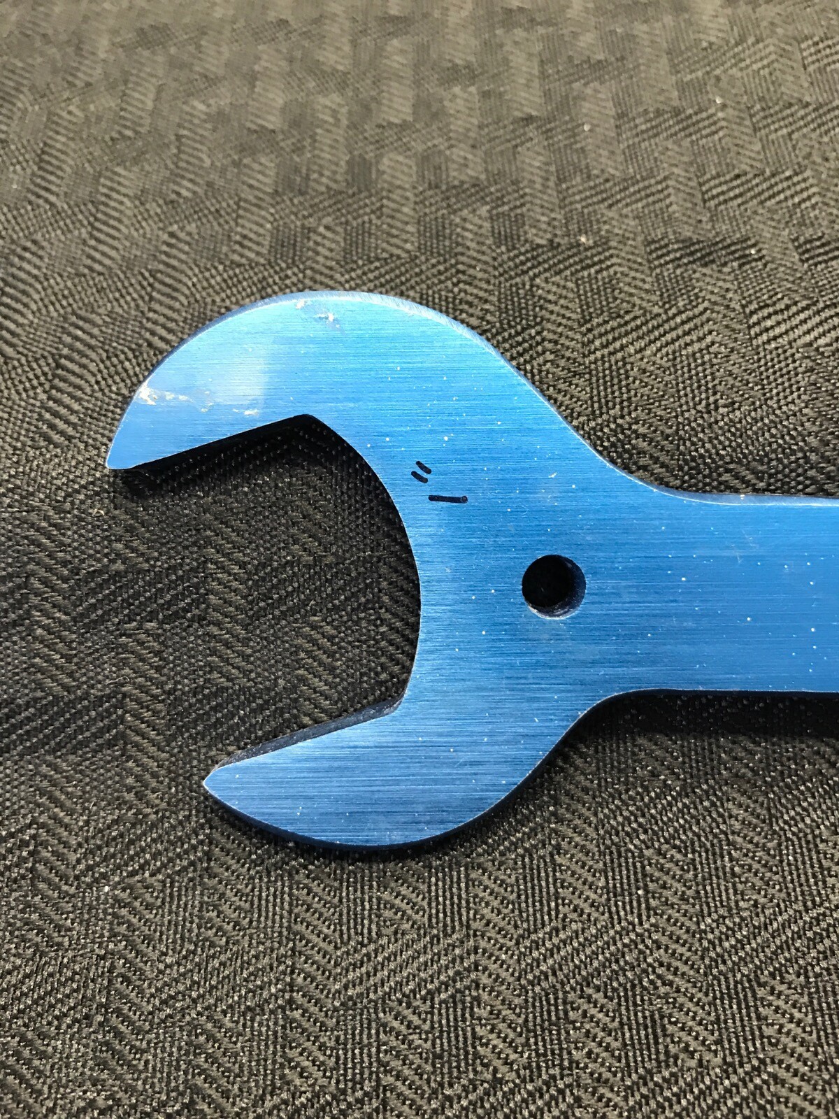 MILLIPORE AN Aluminum Spanner Wrench Tool 1” and 11/16” AN-16 Blue