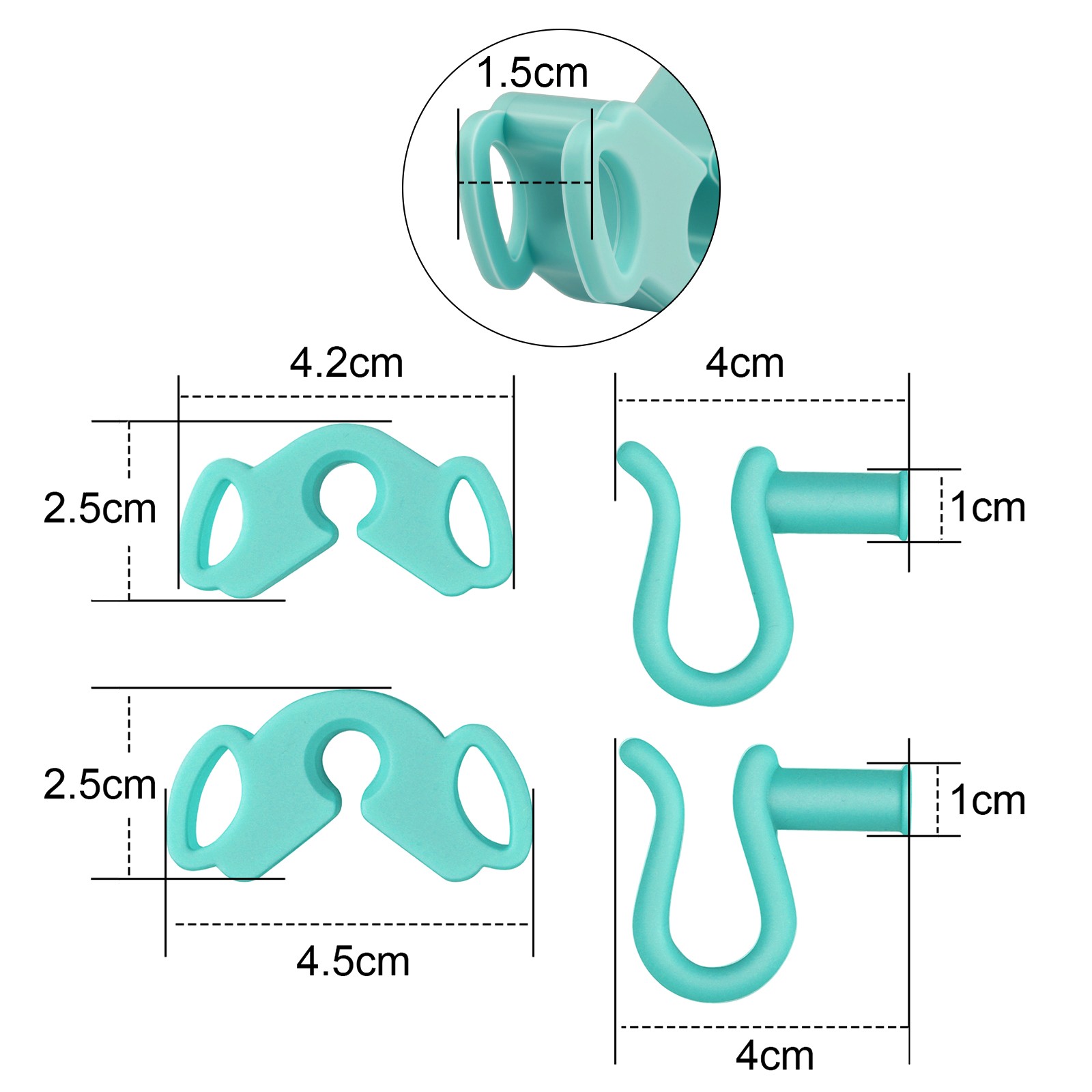 2Pcs/set Autoclave Dental Silicone Bite Blocks Orthodontics Cheek Retractor