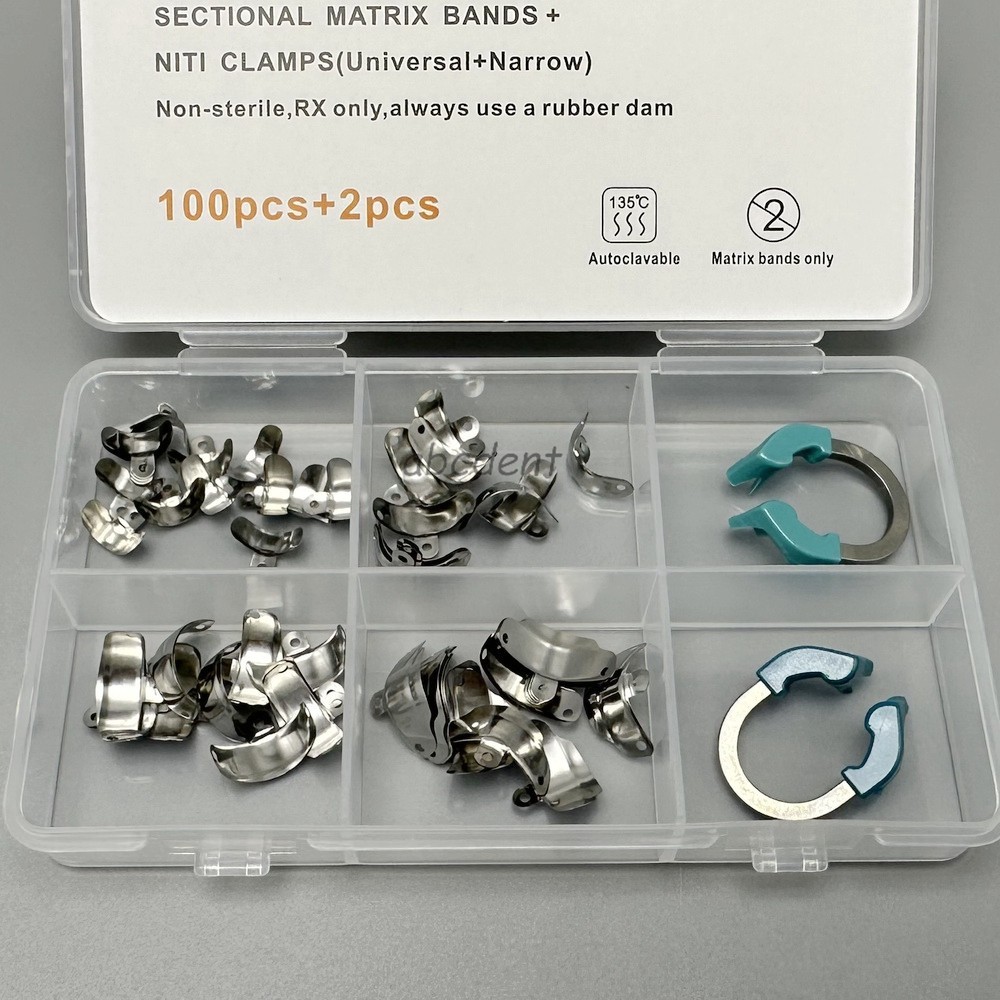 Dental Matrix Bands Ring Sectional Matrice Clamp For Garrison Palodent V3 System