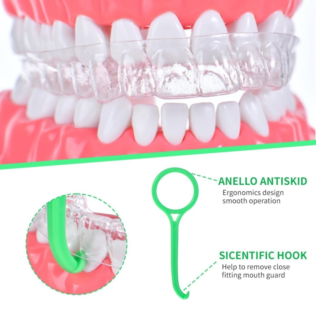 Dental Aligner Removal Tool Set, 5 Colors, for Invisalign and Multi-color