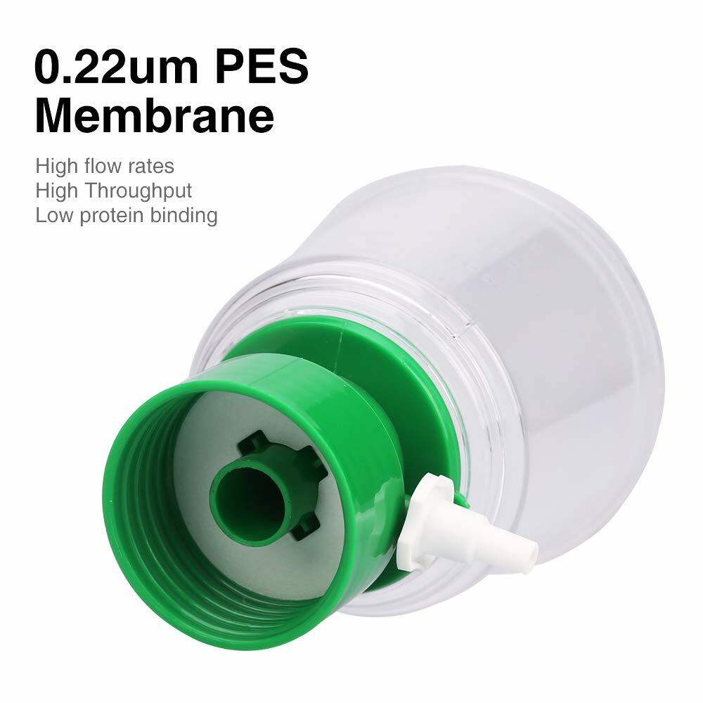 4pcs 500ml Plastic Filtering Flask Lab Bottle Vacuum Filter Adapters Funnel HPLC