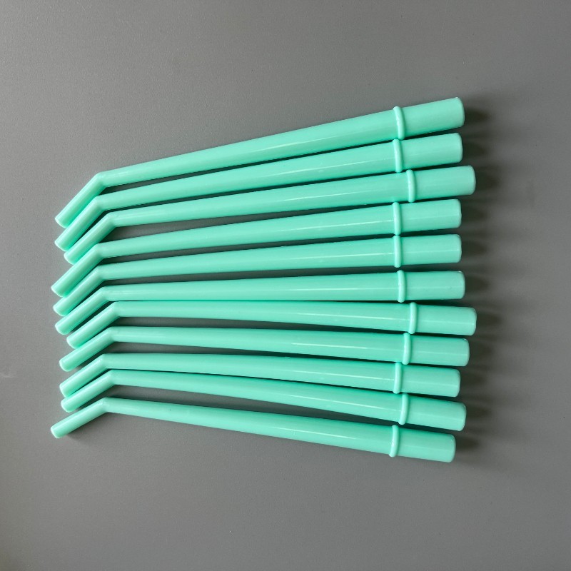 25Pcs (1 Bag) Surgical Aspirator Tips Green Medium 1/4″ Dental Suction Saliva