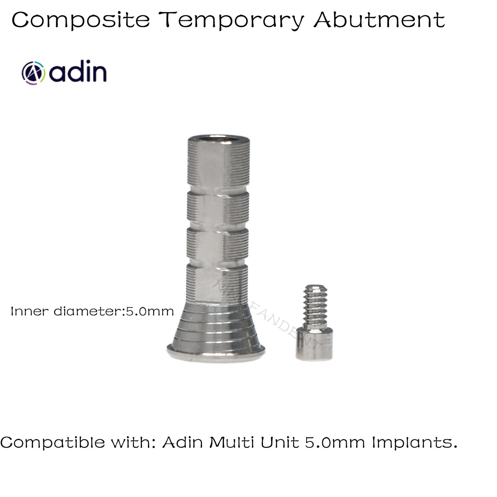 Dental Hiossen/Nobel/Adin Temporary Cylinder Ti fits Multi-unit Abutment