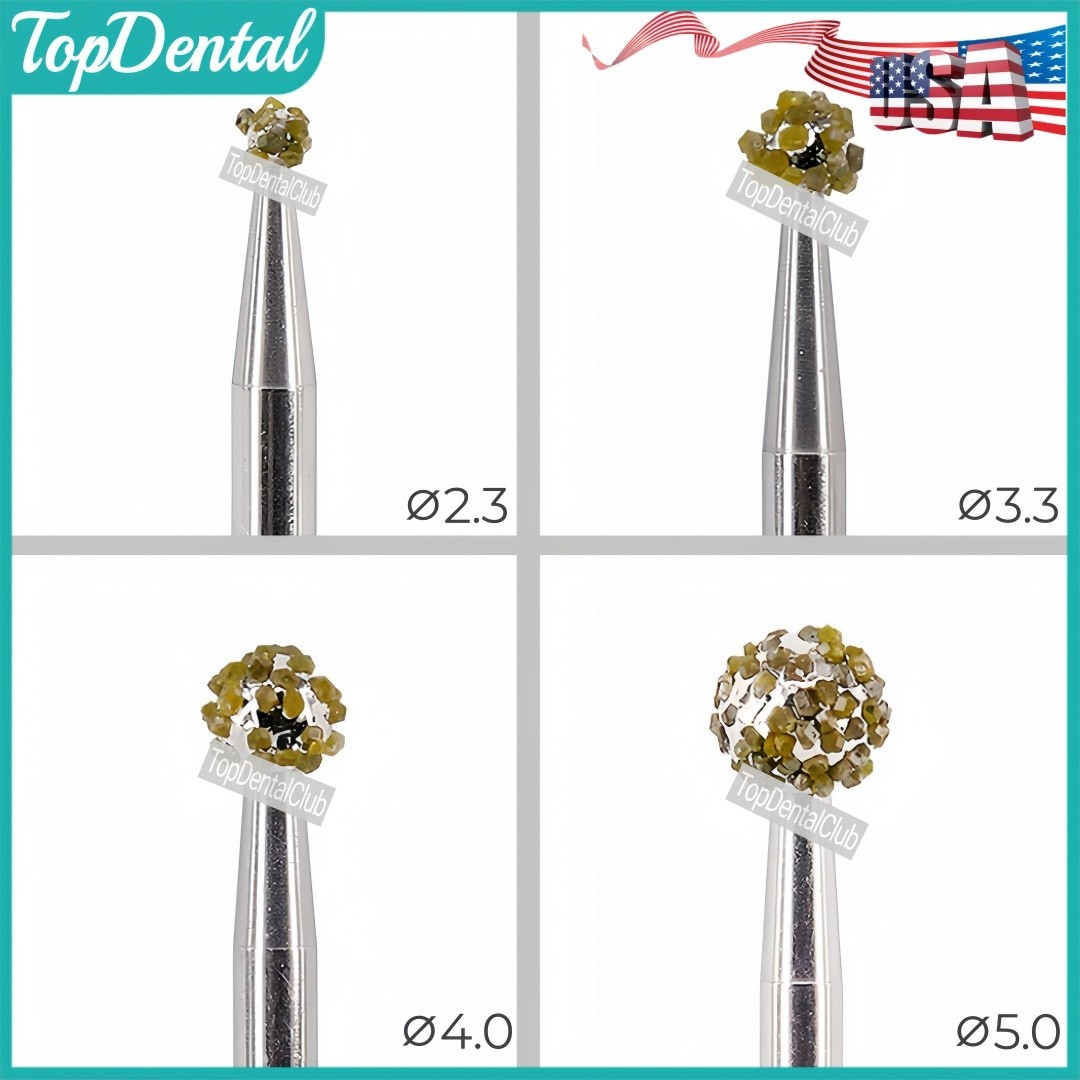 USA Dental Degranulation Burs Kit Bone Debridement Remove Soft Tissue Remnants