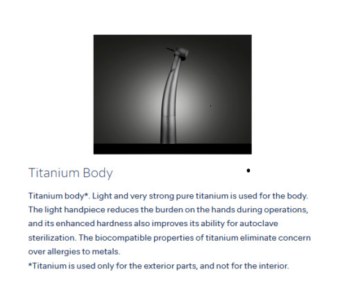 NSK Ti-Max X450 M4 Surgical 45° LED Speed Handpiece Dental Triple Water Jet 18W