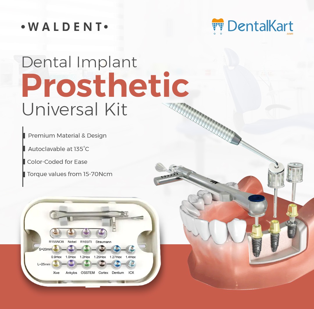 Waldent Dental Implant Prosthetic Universal Kit
