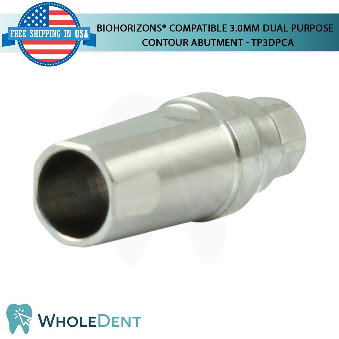 BioHorizons® Compatible 3.0mm Dual Purpose Contour Abutment Titanium Dental