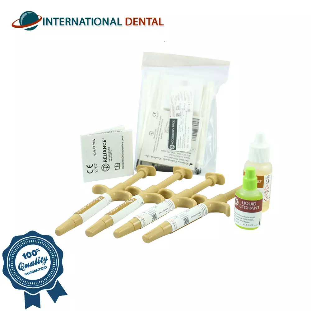 Dental Reliance Ortho Rely-A-Bond Syringe Kit Bonding Brackets Paste Self-harden