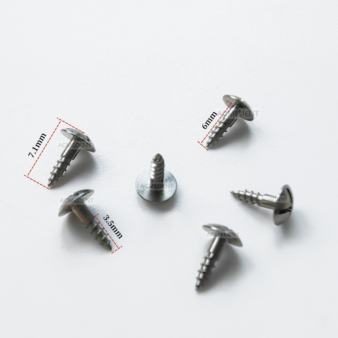 Dental GBR TAC Half Threaded Screw Bone Tack Fixation Titanium Tent Screws Tacks