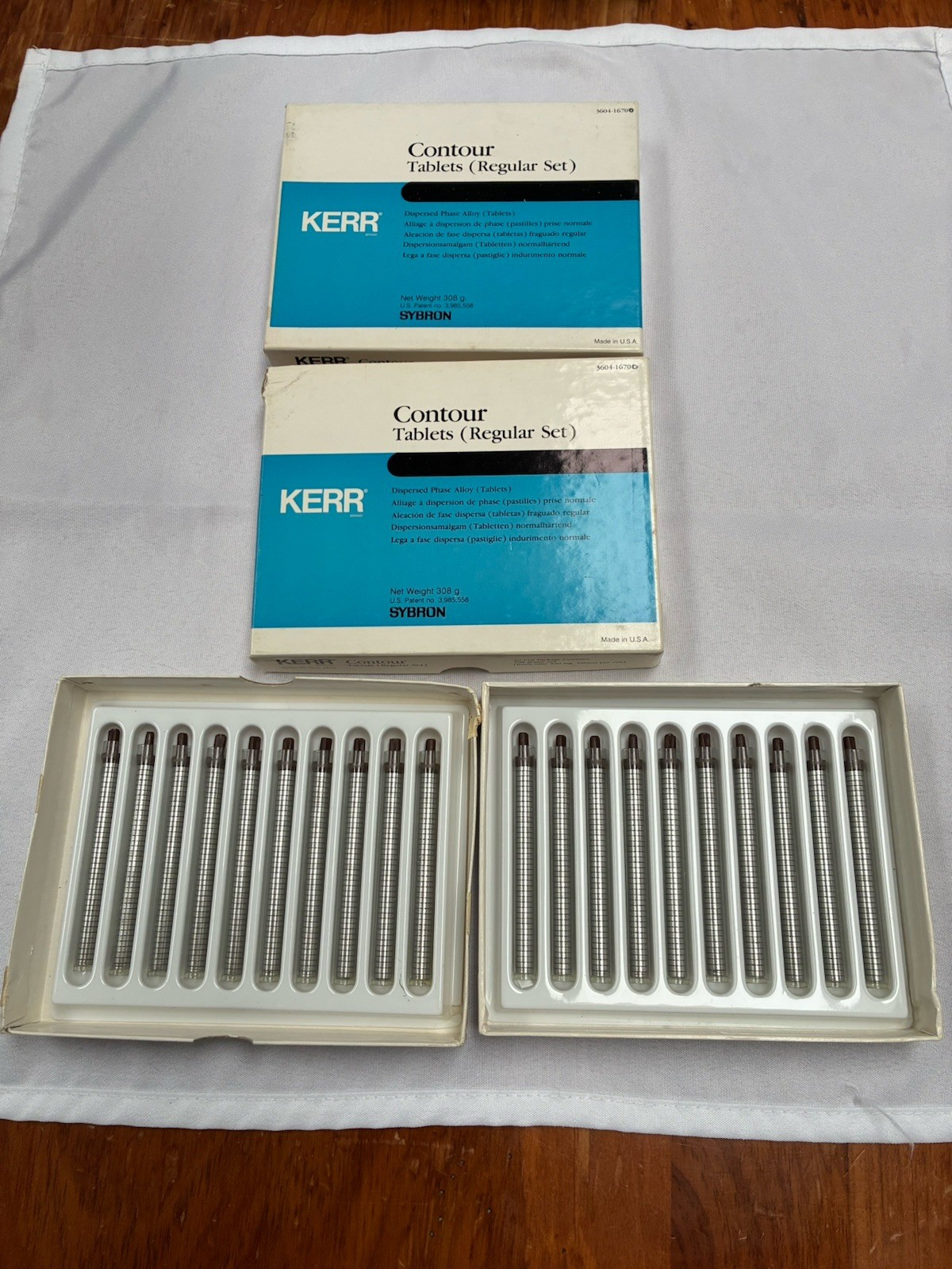 Kerr Contour Silver Amalgam (Regular Set) Dental Alloy Tablets,