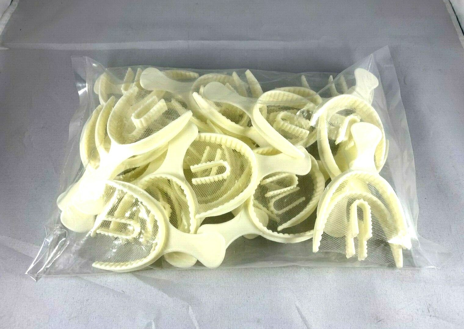 60 PC Full Arch Bite Registration Trays Dental Impression Disposable(Large Full)