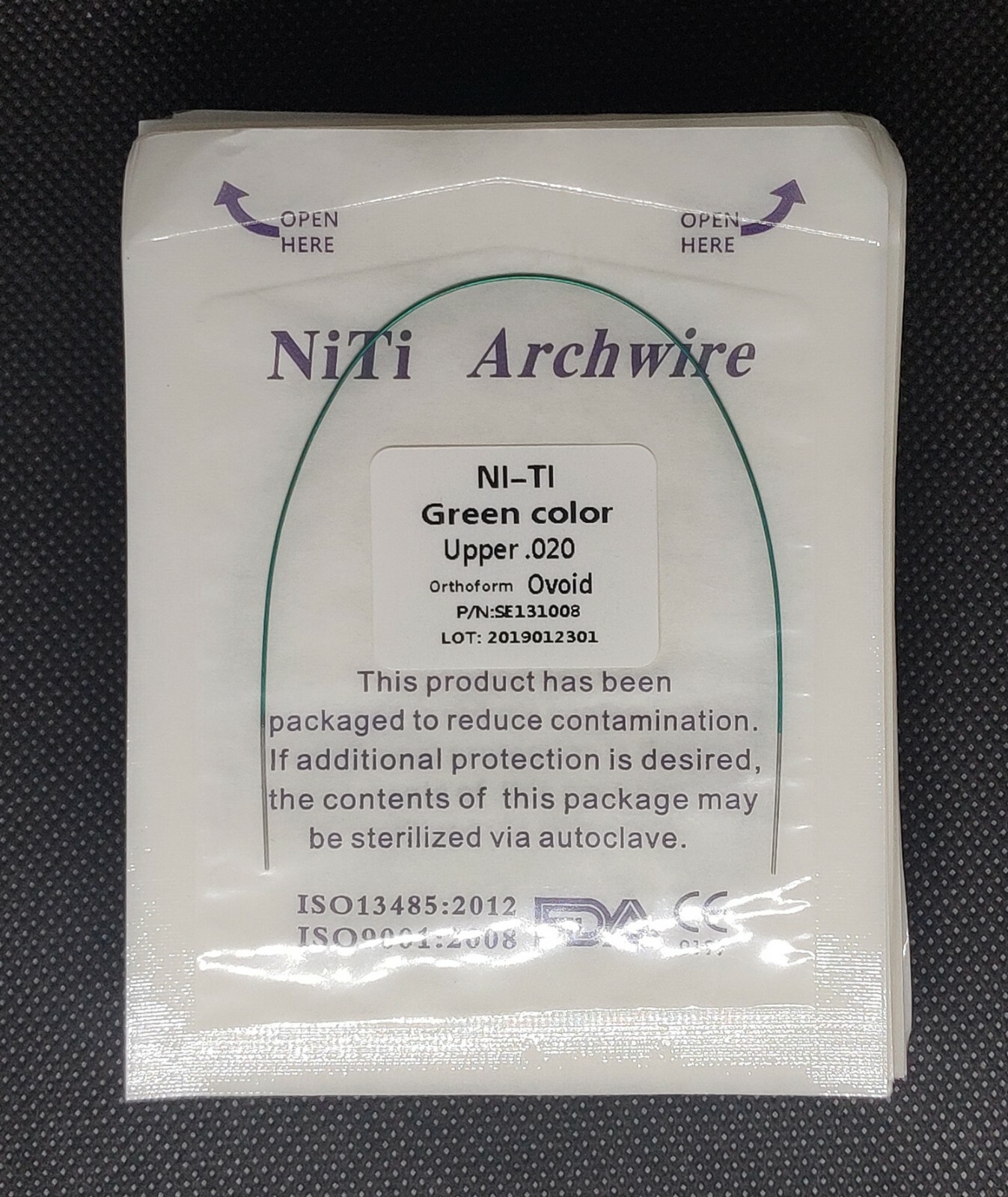 20Packs Dental Orthodontic Super Elastic Niti 5 Colors Round Arch Wires Ovoid