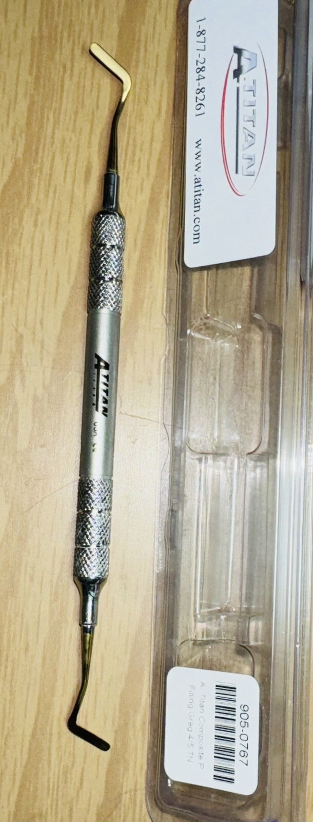 NEW ~ A. Titan Dental Composite Grey 4/5 TN Instrument CI200-80 52/15 USA