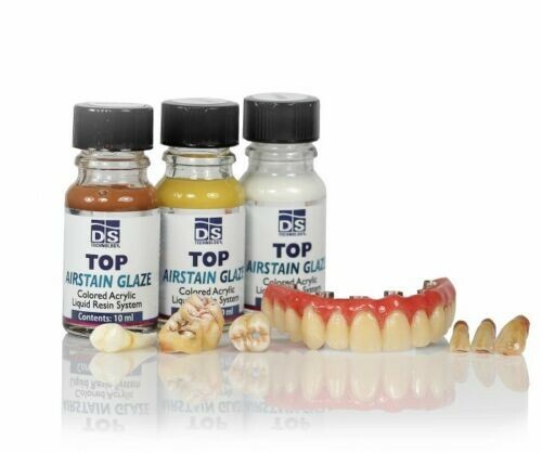 Dental Lab Product Acrylic Stain – TOP AIRSTAIN GLAZE – PROFESIONAL KIT