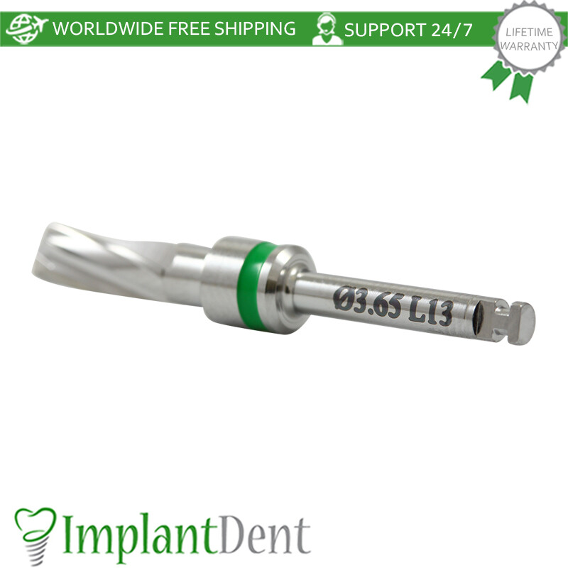 1 Straight Drill Integral Stopper Ø3.65 External Irrigation Dental Tool Sur gery
