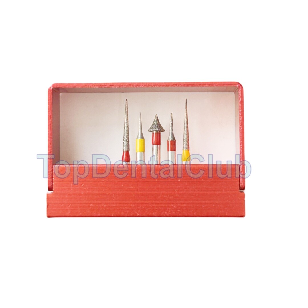 Dental Diamond Burs Drill For Polishing Cutting Porcelain Teeth Whole Set Kit