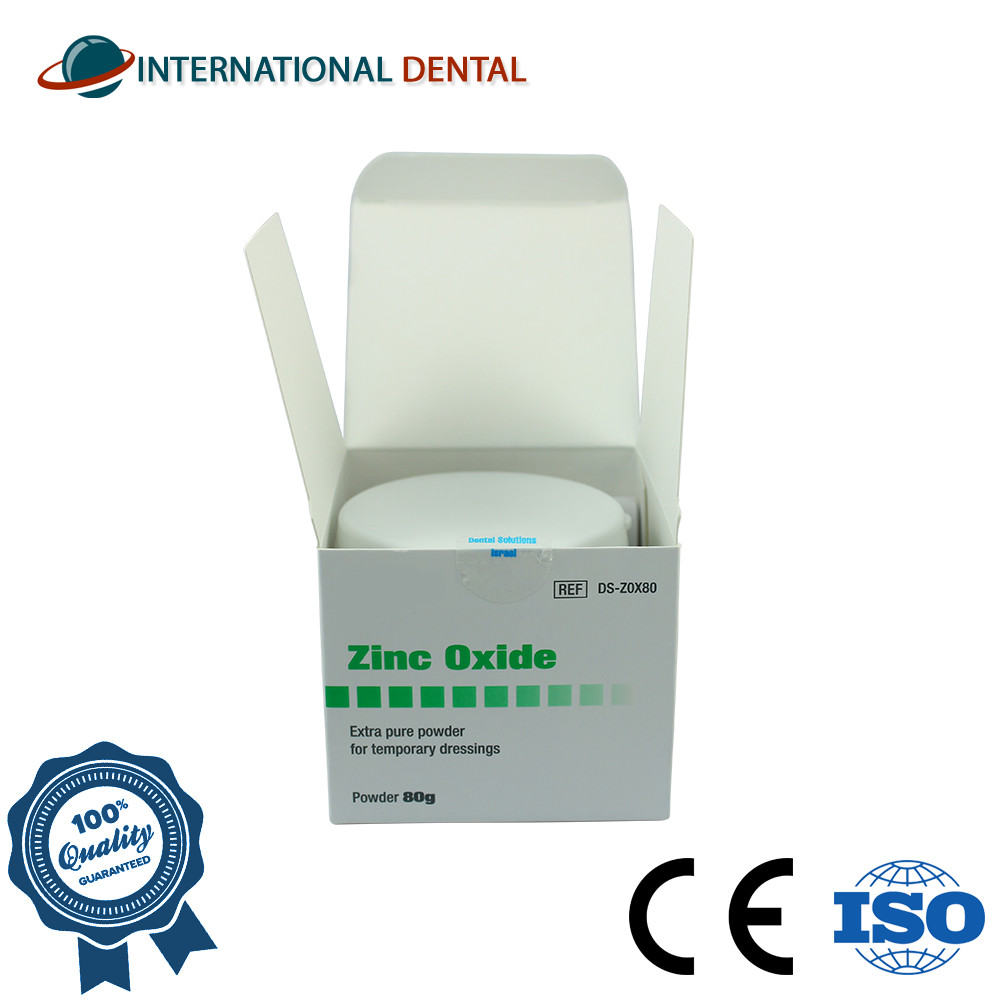 Dental Temporary Restoration Cementation Extra Pure&Fine Zinc 0xide Powder, 80g